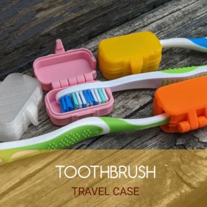 Rejse · tandbørsteetui. Kildeudgiverens foto af modellen Toothbrush Travel Case; original farve. Foto: JamesThePrinter.